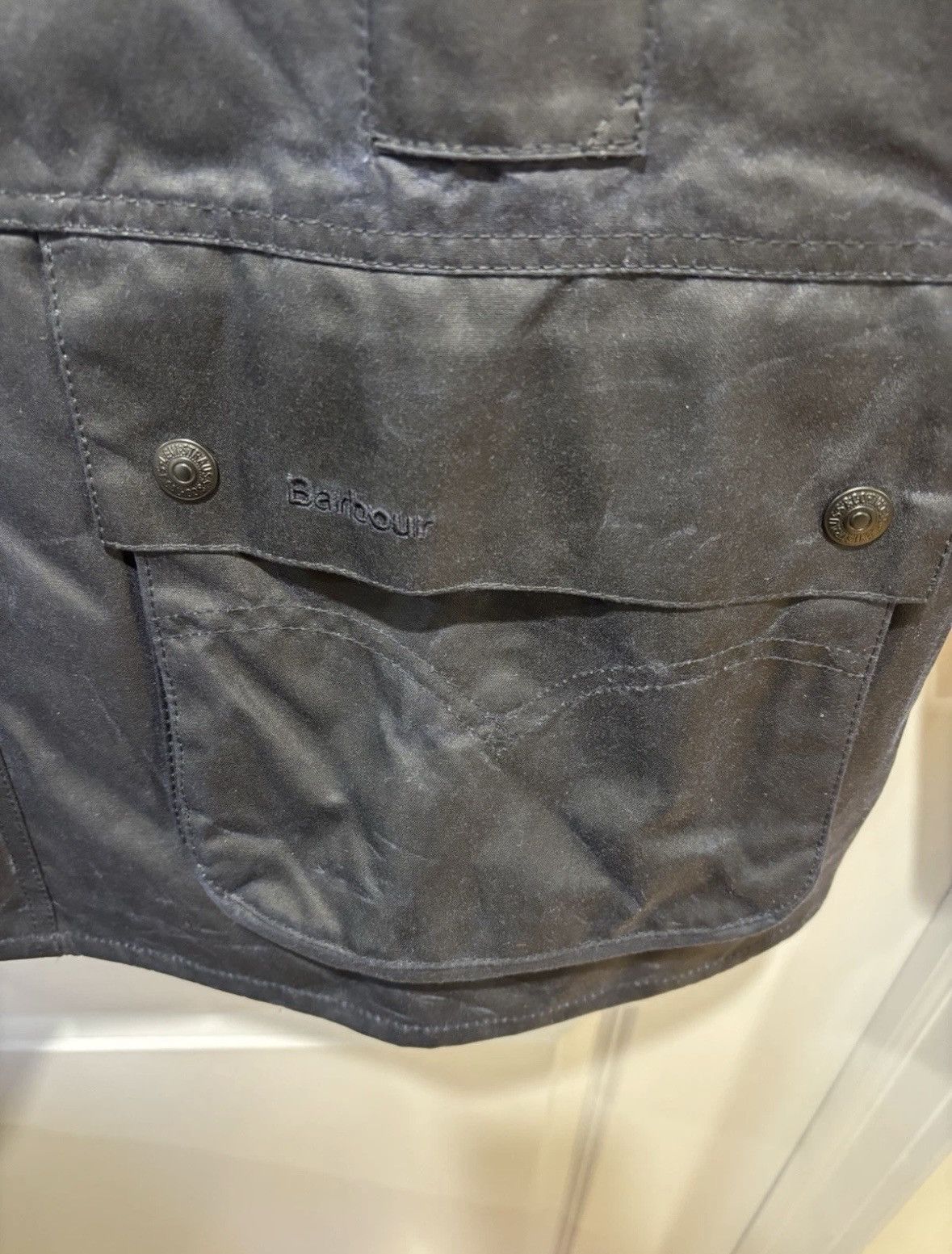 Barbour Barbour x Levi's OS Bedale Waxed Jacket L Blue Oversized Size US L / EU 52-54 / 3 - 6 Thumbnail