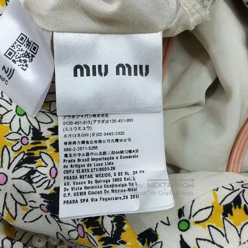 Miu Miu Miu Miu Floral Print Long Sleeve Dress . Size L / US 10 / IT 46 - 4 Thumbnail