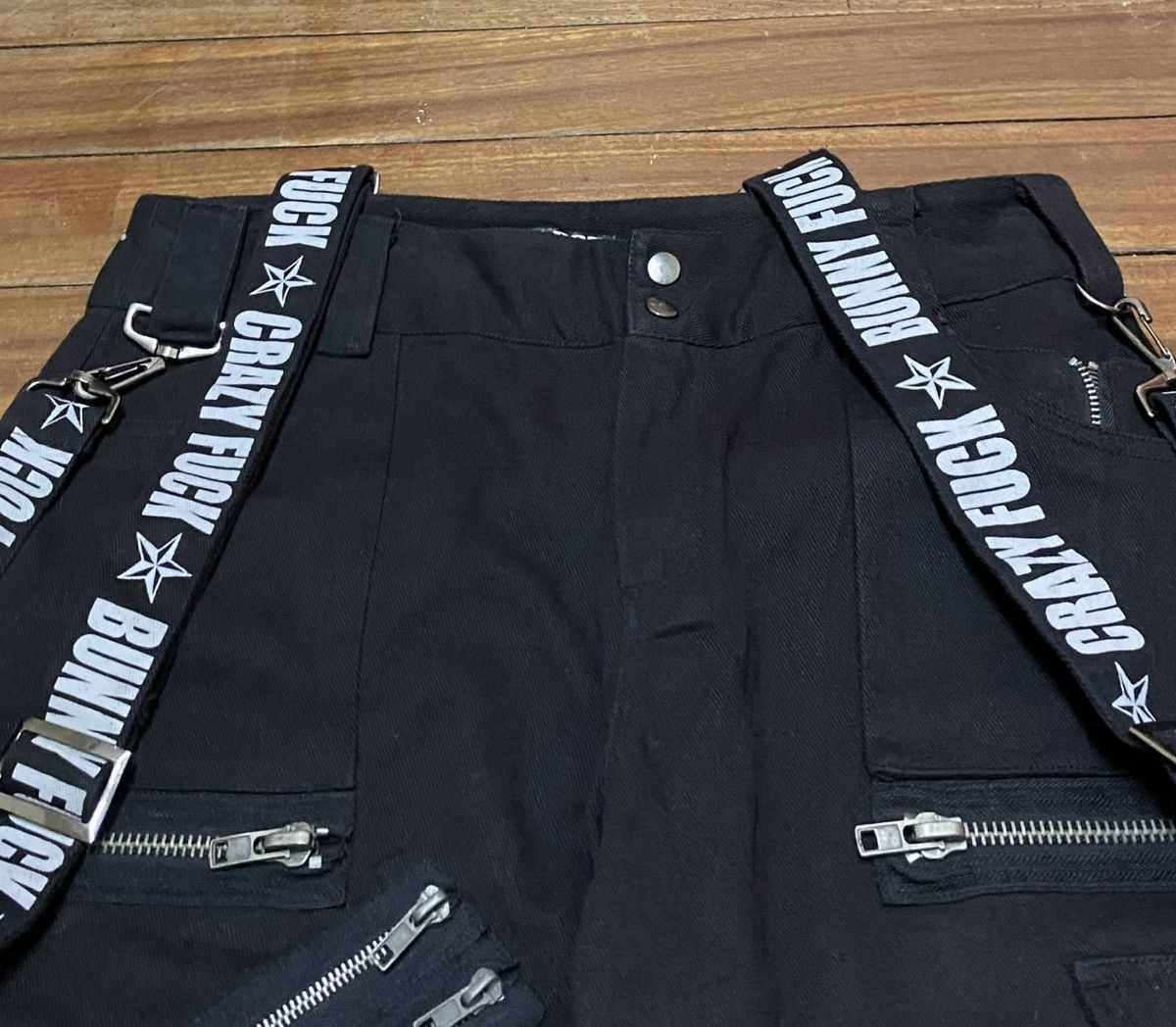 Japanese Brand × Seditionaries Rare Vintage Japanese Brand Sex Pot Suspended Pants 1990s Size US 31 - 3 Thumbnail
