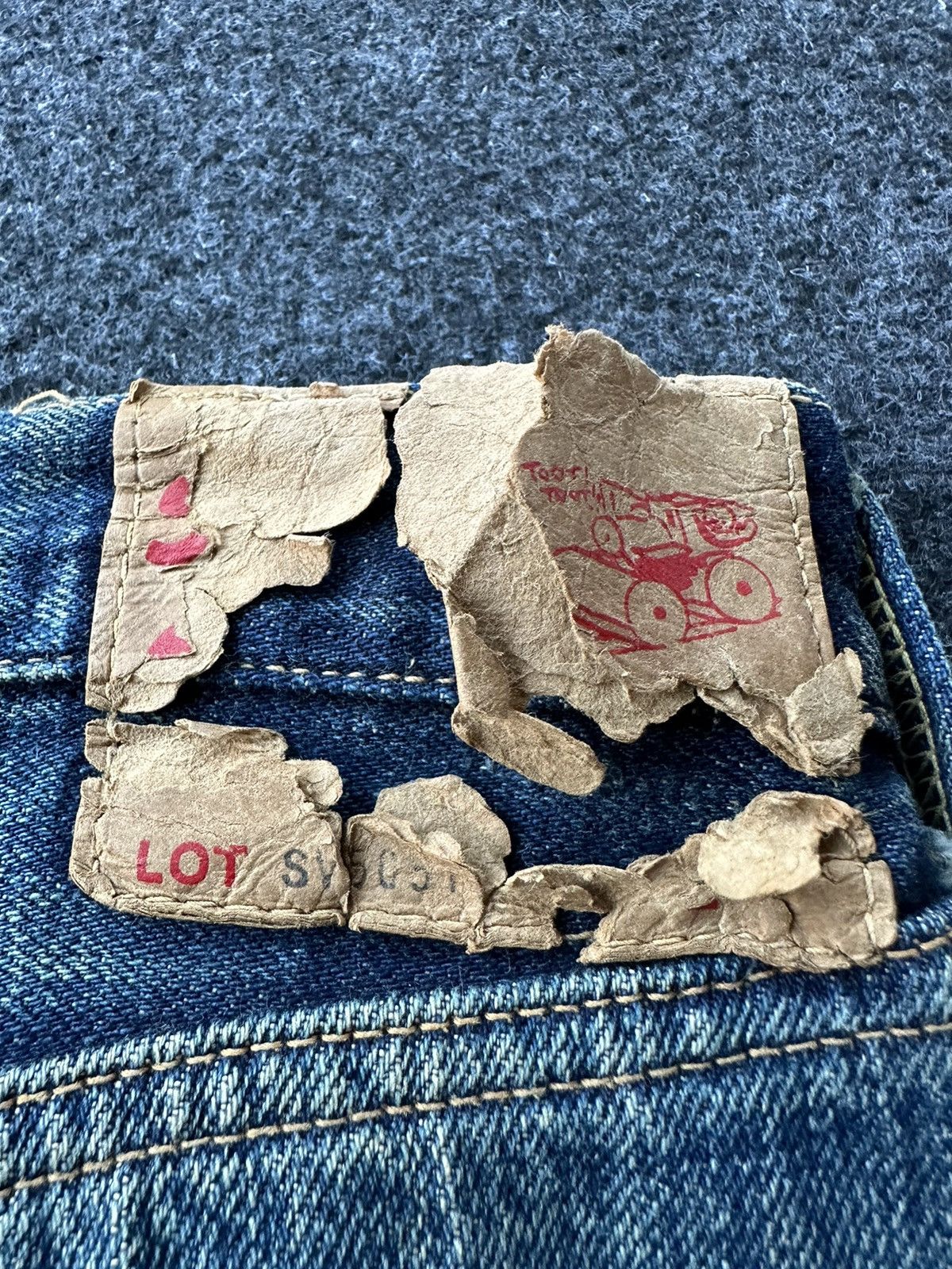 Vintage Smith’s Worn Distressed Rare Denim D141