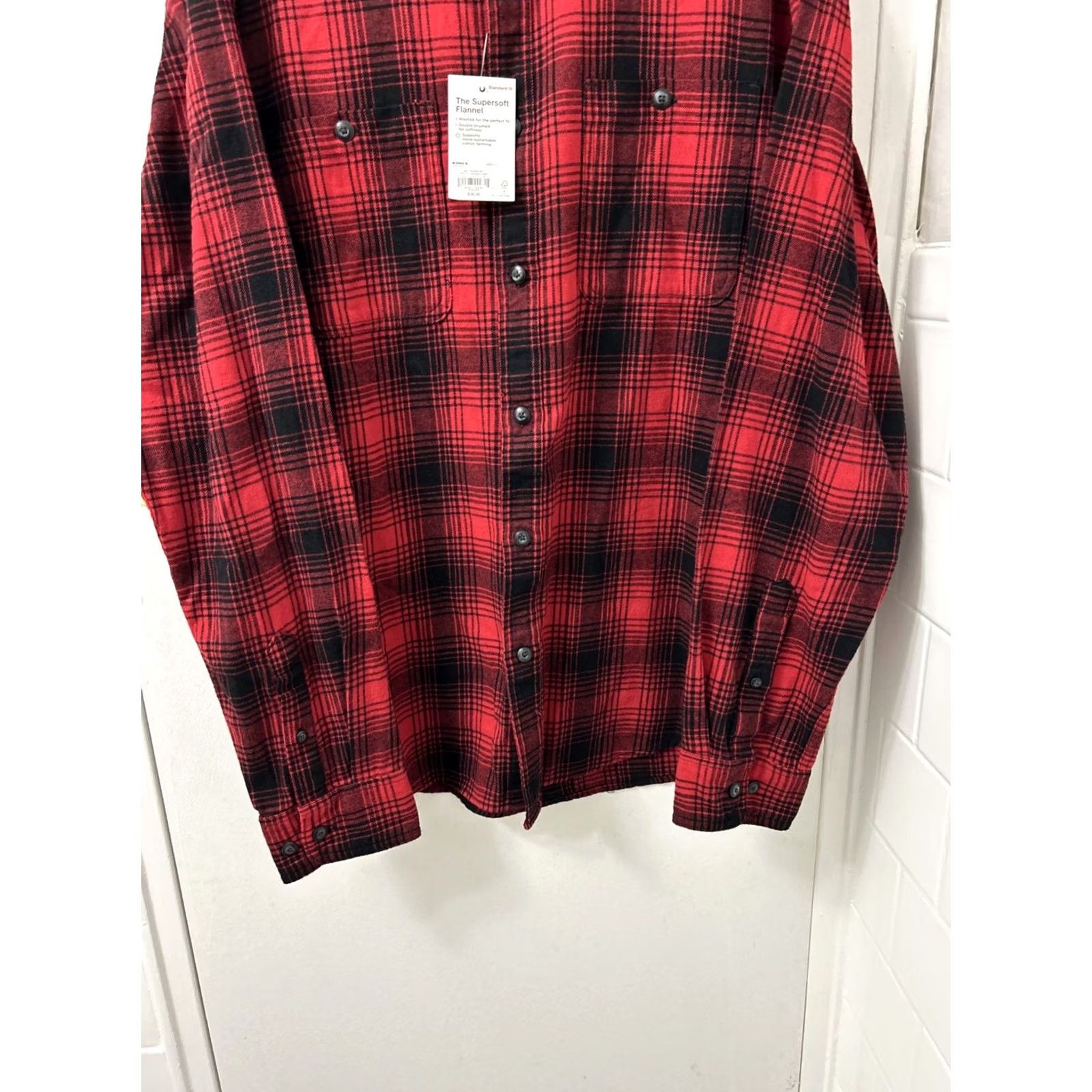 Vintage VINTAGE Sonoma Shirt Mens Large Red Plaid Super Soft Flannel Button Down Long Sleeve Size US L / EU 52-54 / 3 - 3 Thumbnail