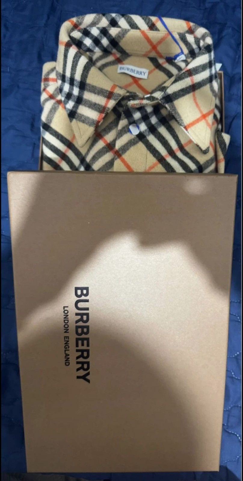 Burberry Burberry Check Wool Shirt. UK Size Large Size US M / EU 48-50 / 2 - 7 Thumbnail