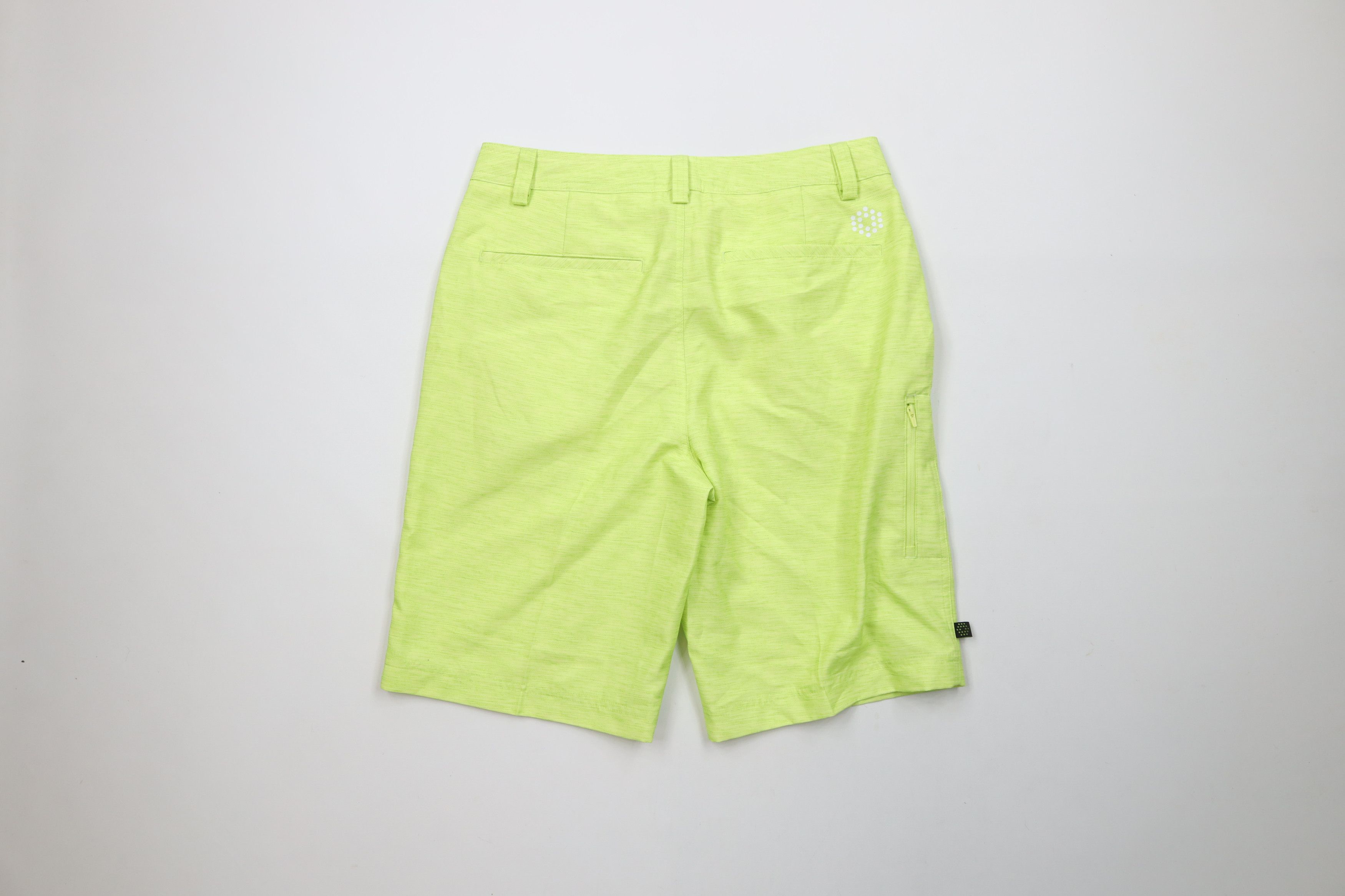 Puma × Vintage Puma Golf Cell Chambray Golfing Chino Shorts Lime Green Size US 30 / EU 46 - 12 Thumbnail