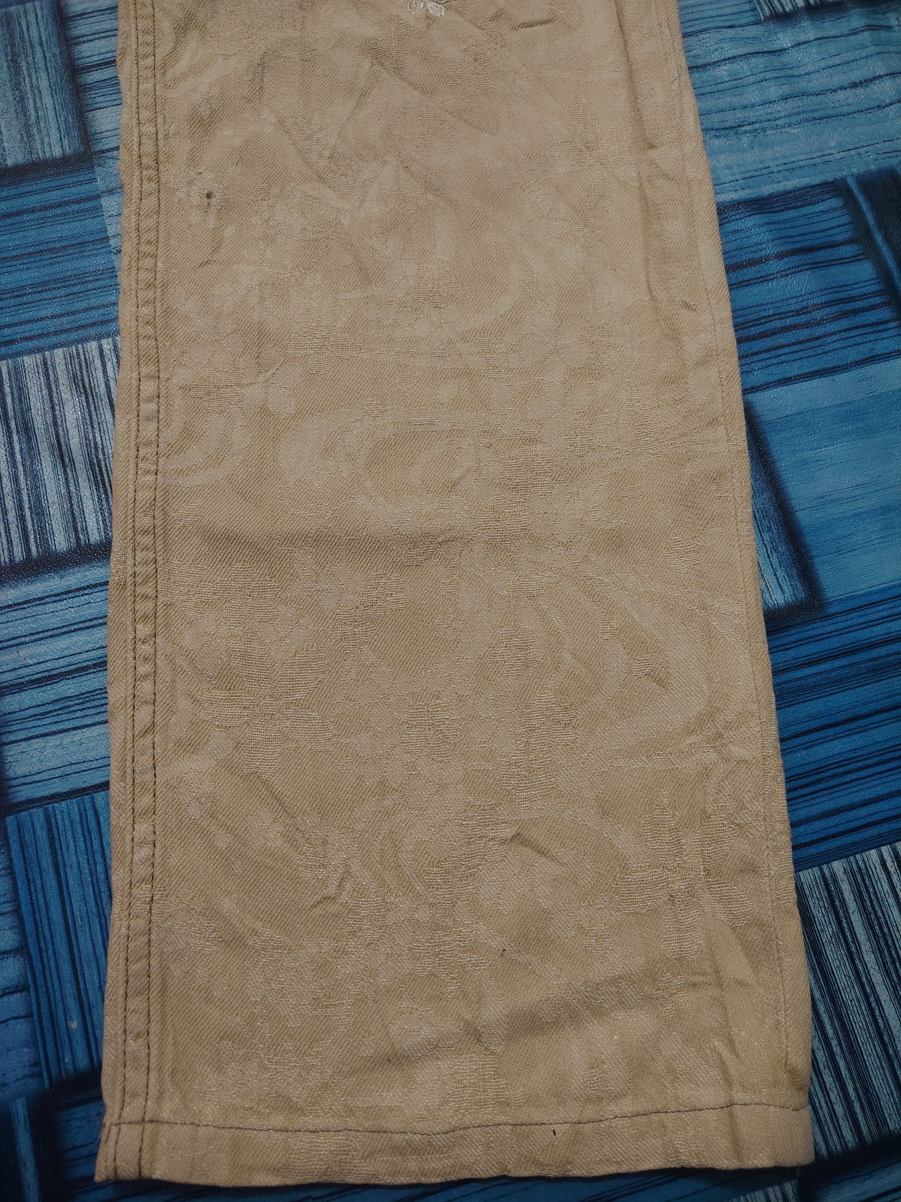 Karakuri Tamashii Rare Full Embroidered Japanese Sakura Flowers Jeans Size US 32 / EU 48 - 7 Thumbnail
