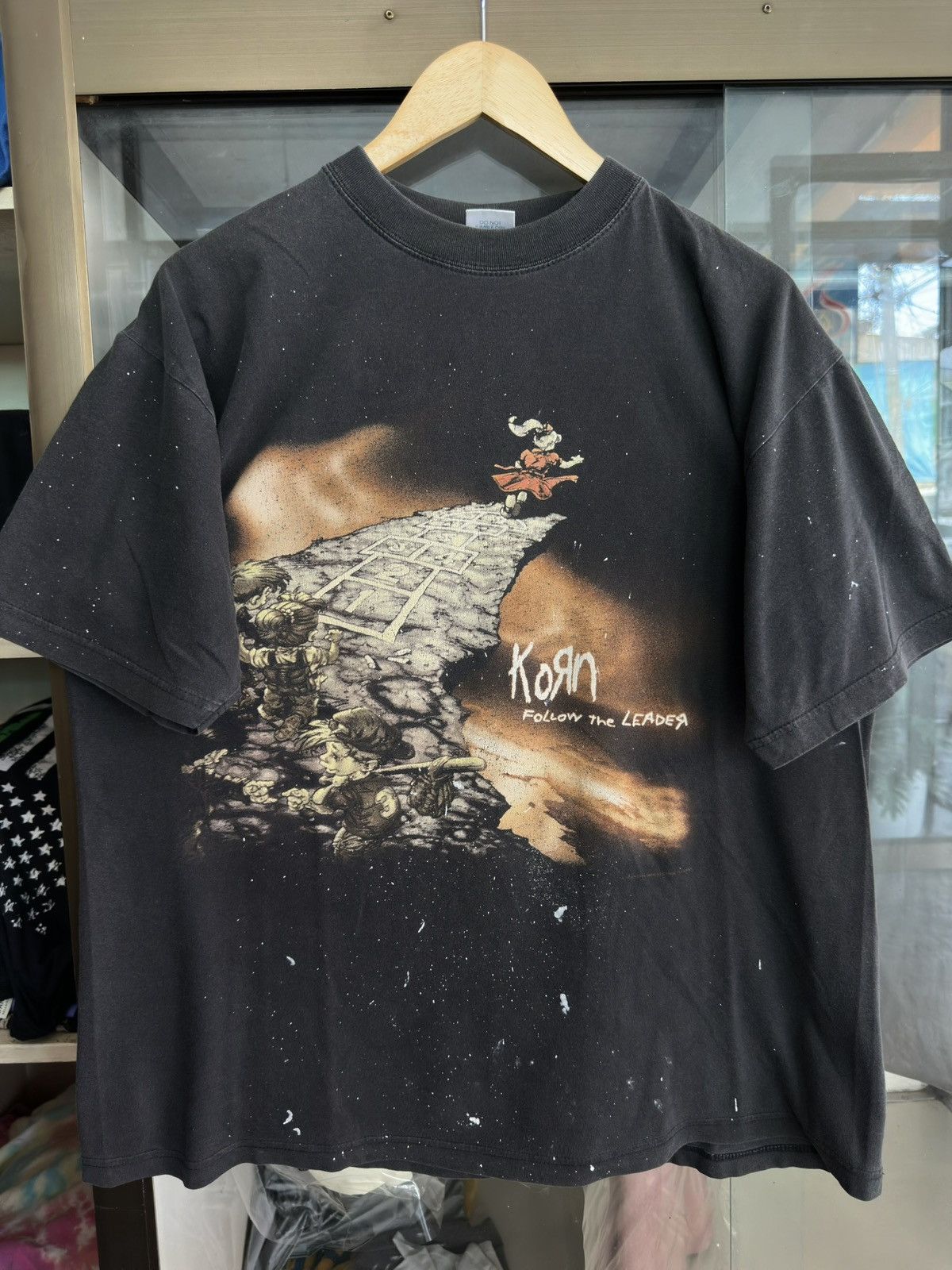 Band Tees Korn Follow the Leader 1998 Vintage Blue Grape Shirt Size US XL / EU 56 / 4 - 1 Thumbnail