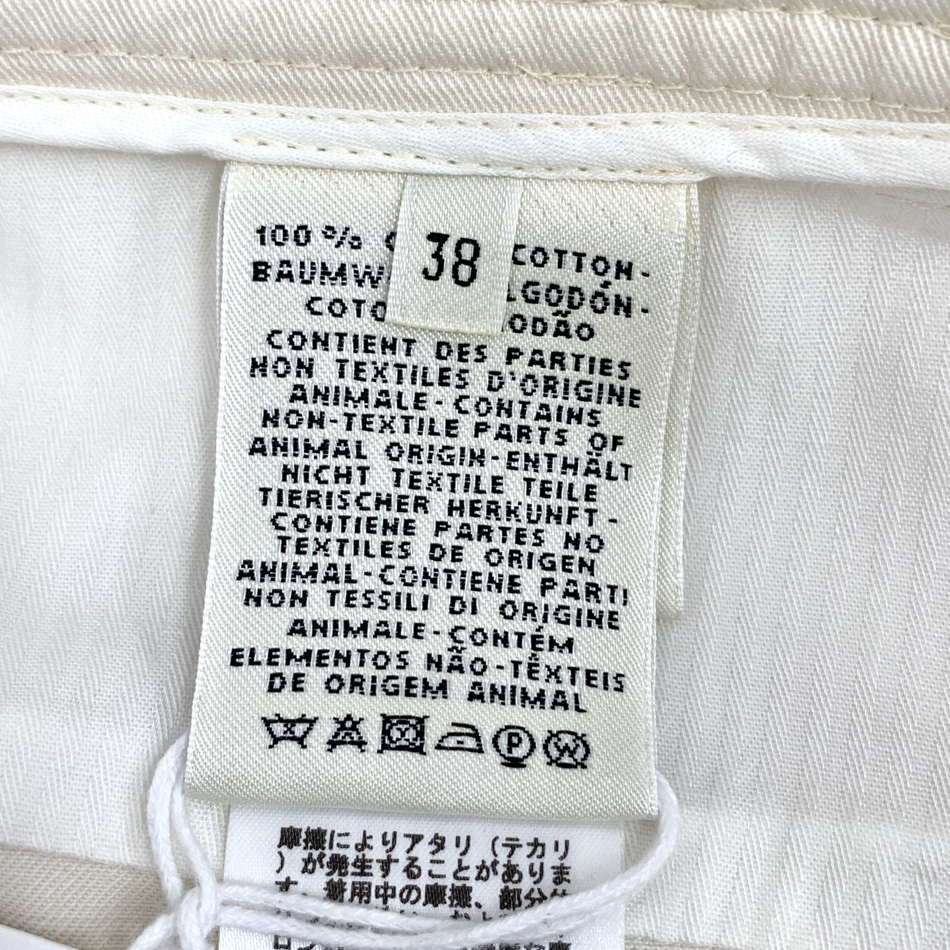 Hermes Hermes Cotton Casual Pants White (38) Size 26" / US 2 / IT 38 - 8 Thumbnail