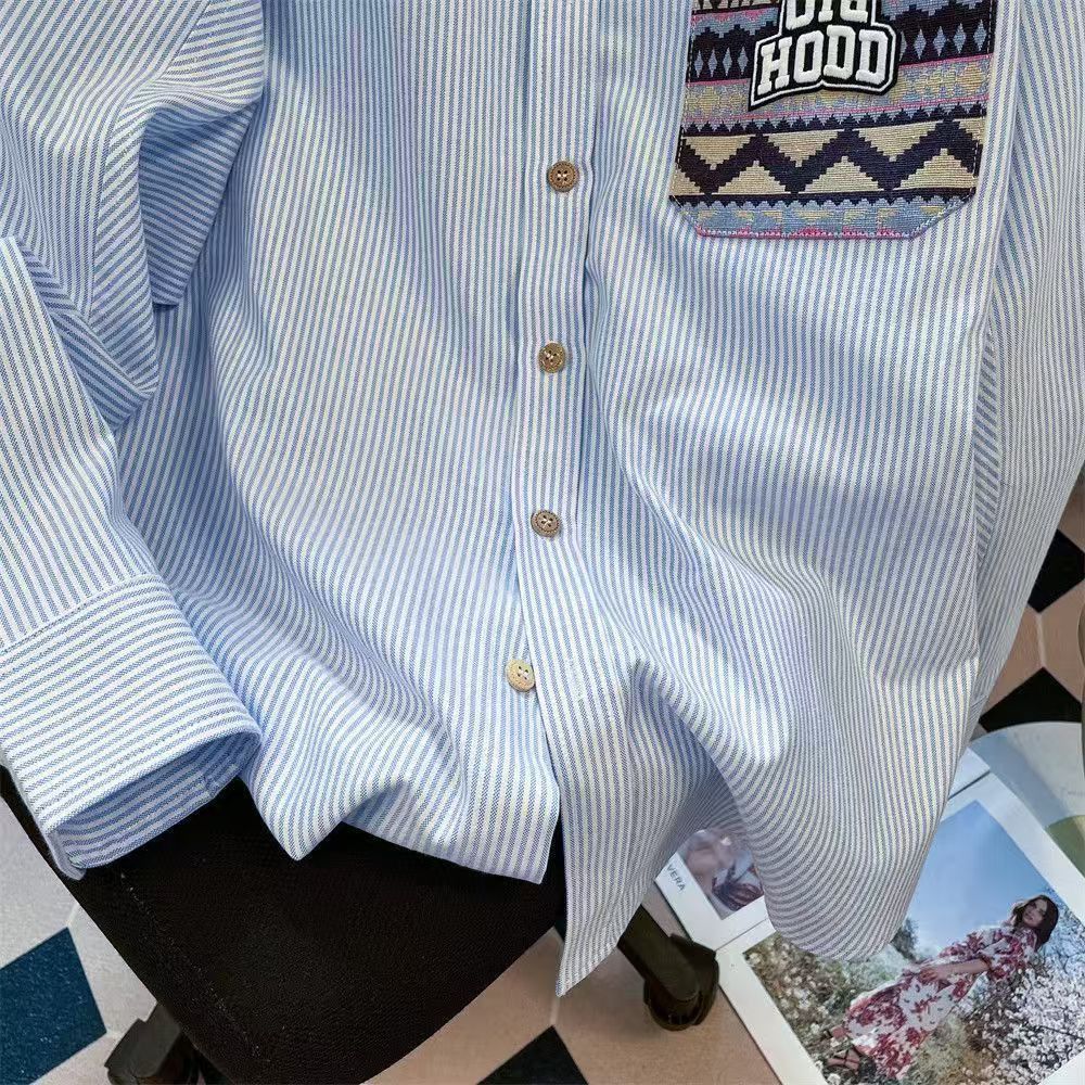 Vintage Vintage Ethnic Patchwork Striped Shirt Size M Size US M / EU 48-50 / 2 - 3 Thumbnail