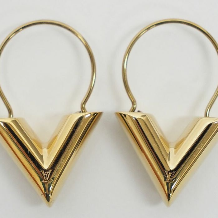 Louis Vuitton LOUIS VUITTON Earrings Women's 750PG Diamond Puss Dreille  Crew Pink Gold Polished