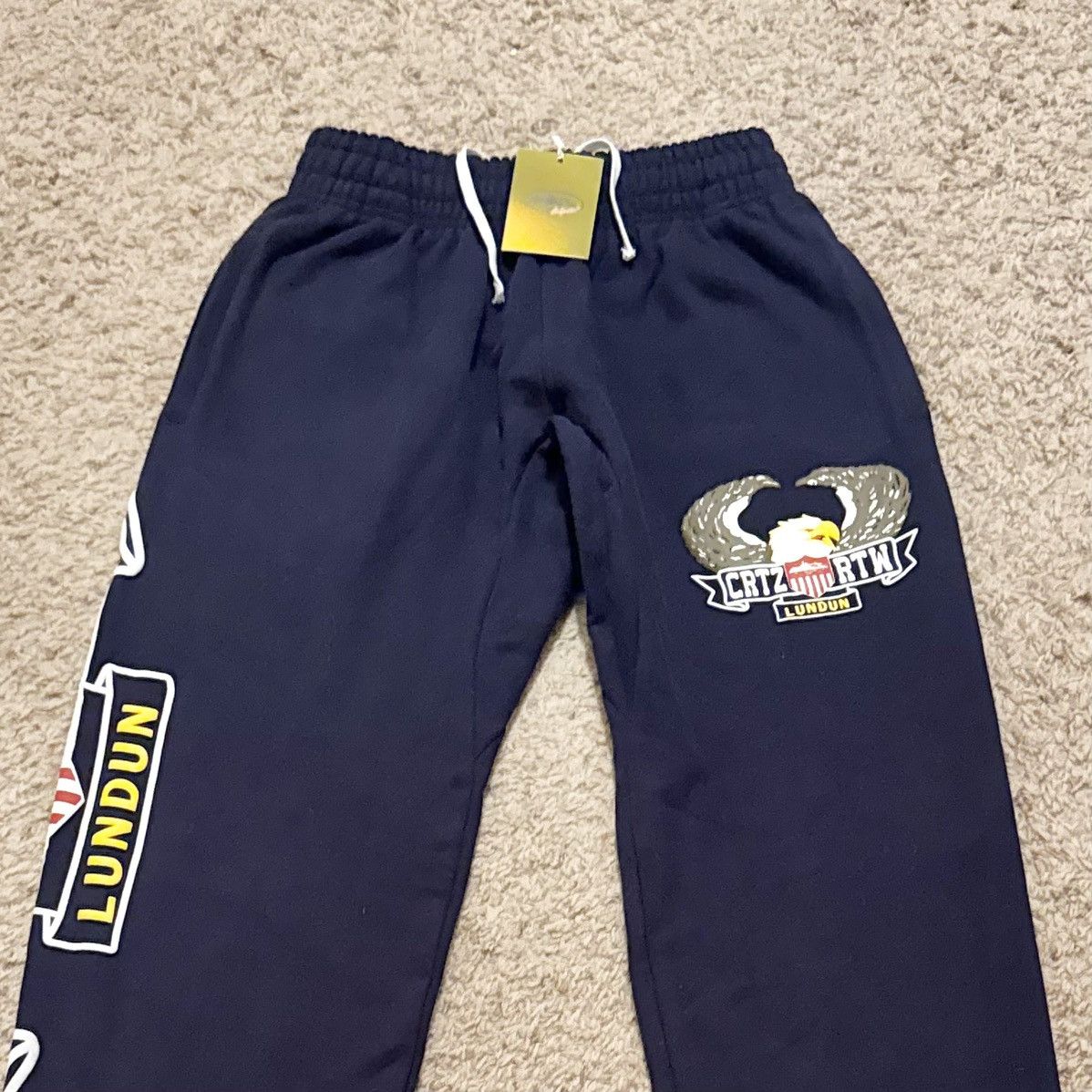 Corteiz NWT Corteiz Dead Stock Navy Sweatpants Small Size US 32 / EU 48 - 2 Thumbnail