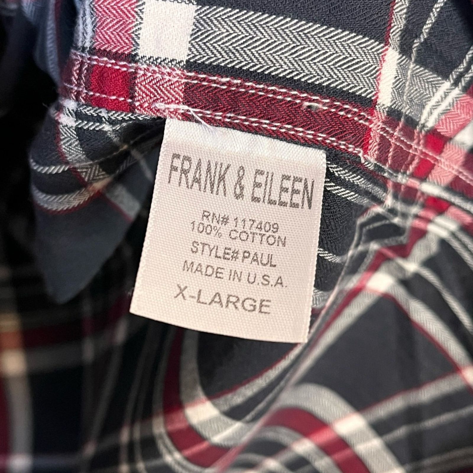 Frank & Eileen FRANK & EILEEN Plaid Button Down Shirt Men's Size XL Size US XL / EU 56 / 4 - 5 Thumbnail