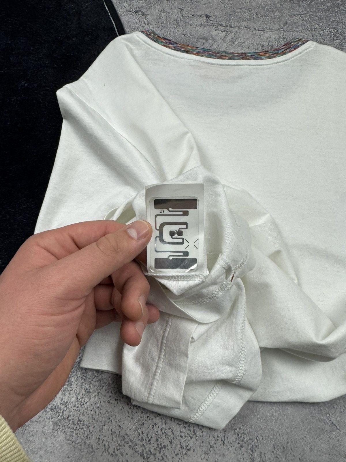 Missoni Missoni Logo T-shirt w/ Signature Space-Dye Knit Collar Size US S / EU 44-46 / 1 - 19 Thumbnail