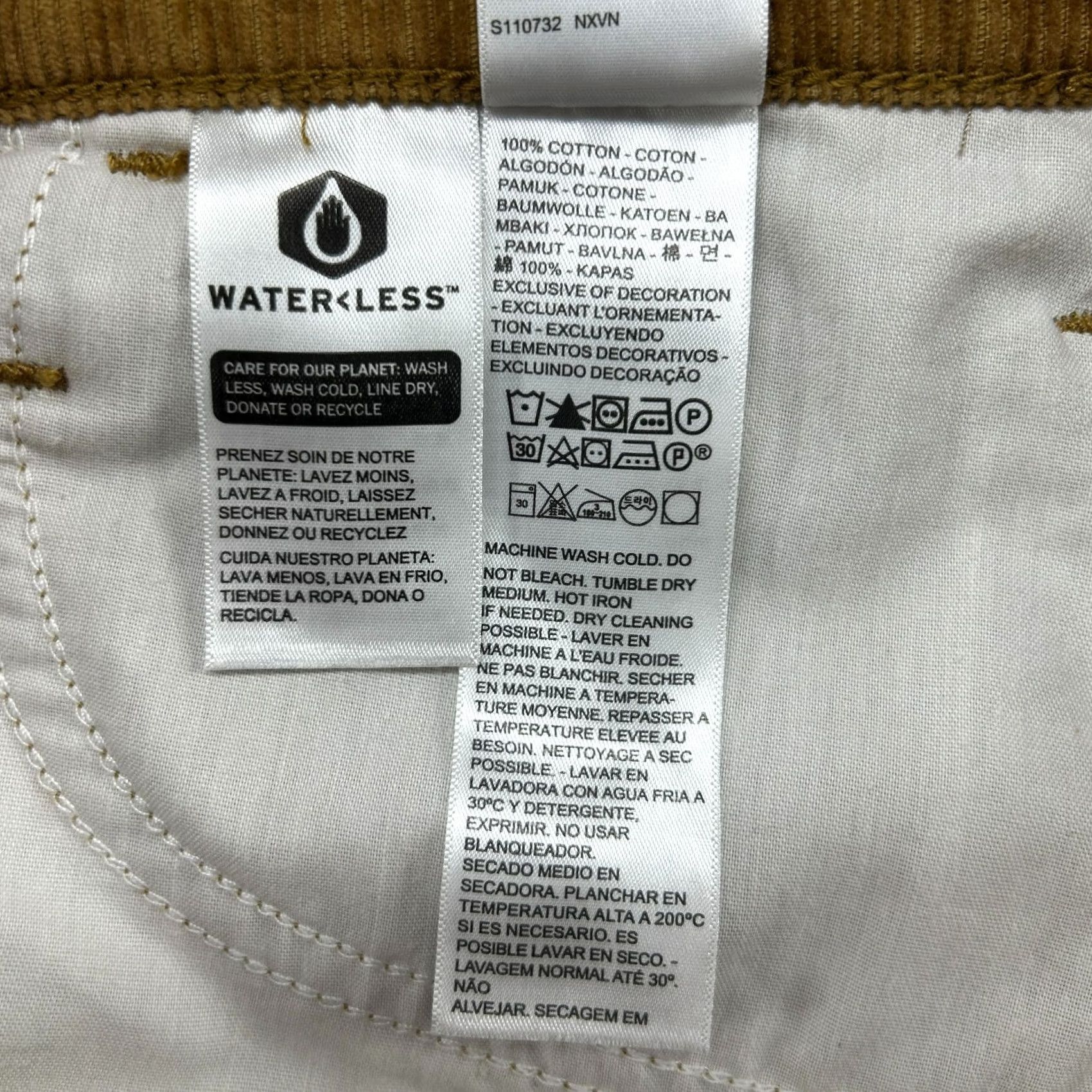 Levi's VINTAGE Levi's Pants Corduroy 30x31 Tan Brown Relaxed Straight Wide Leg Women's Cotton Polyester 94 Baggy Chino Inseam 31 Pockets Size 30" / US 8 / IT 44 - 5 Thumbnail