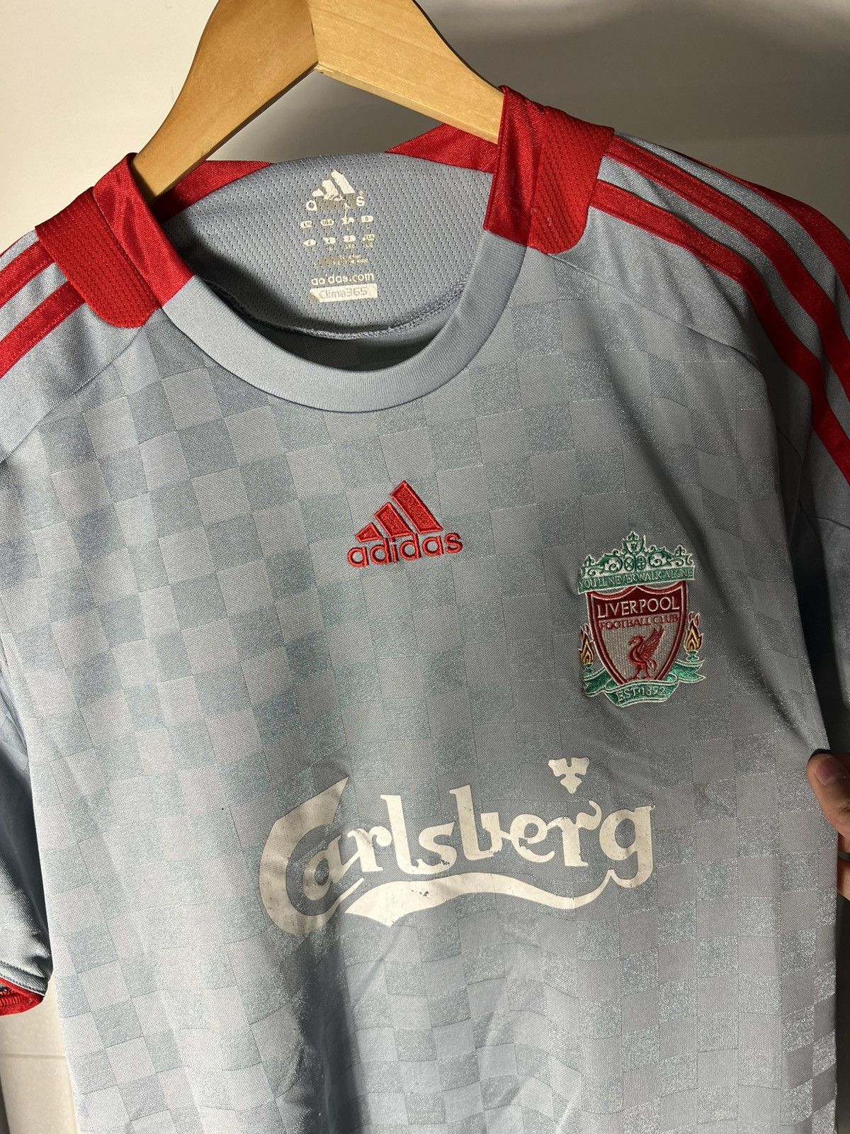 Adidas VINTAGE ADIDAS FC LIVERPOOL ENGLAND SOCCER JERSEY RETRO 90s Size US L / EU 52-54 / 3 - 5 Thumbnail