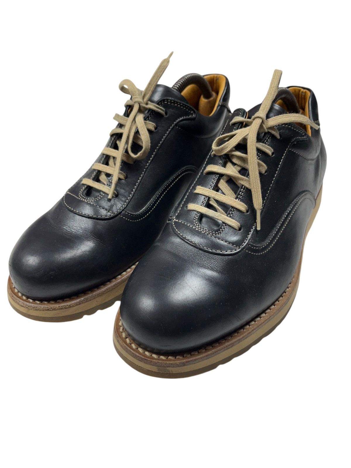 Genuine Leather × Japanese Brand × Vintage Vintage Handmade Japanese Leather Shoes Size US 8.5 / EU 41-42 - 3 Thumbnail