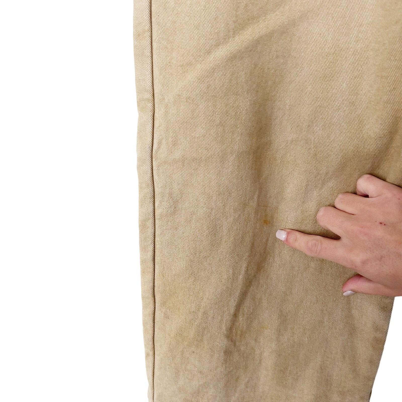 L.L. Bean LL Bean Tan Double L Classic Fit Flannel Lined Jeans 37x32 Size US 37 - 3 Thumbnail