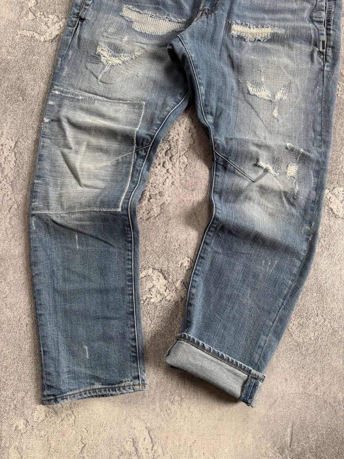G-Star G star raw 32/30 D-Staq 3D Slim distressed denim pants jeans Size US 32 / EU 48 - 2 Thumbnail