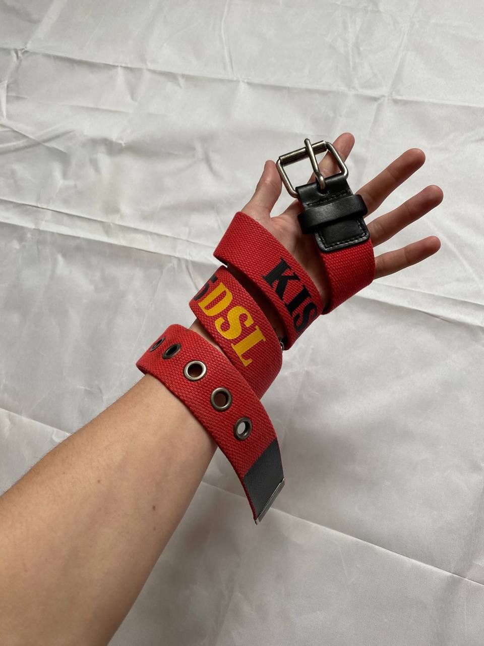 Diesel Vintage Diesel kiss my a55 rare Belt Size ONE SIZE - 2 Thumbnail