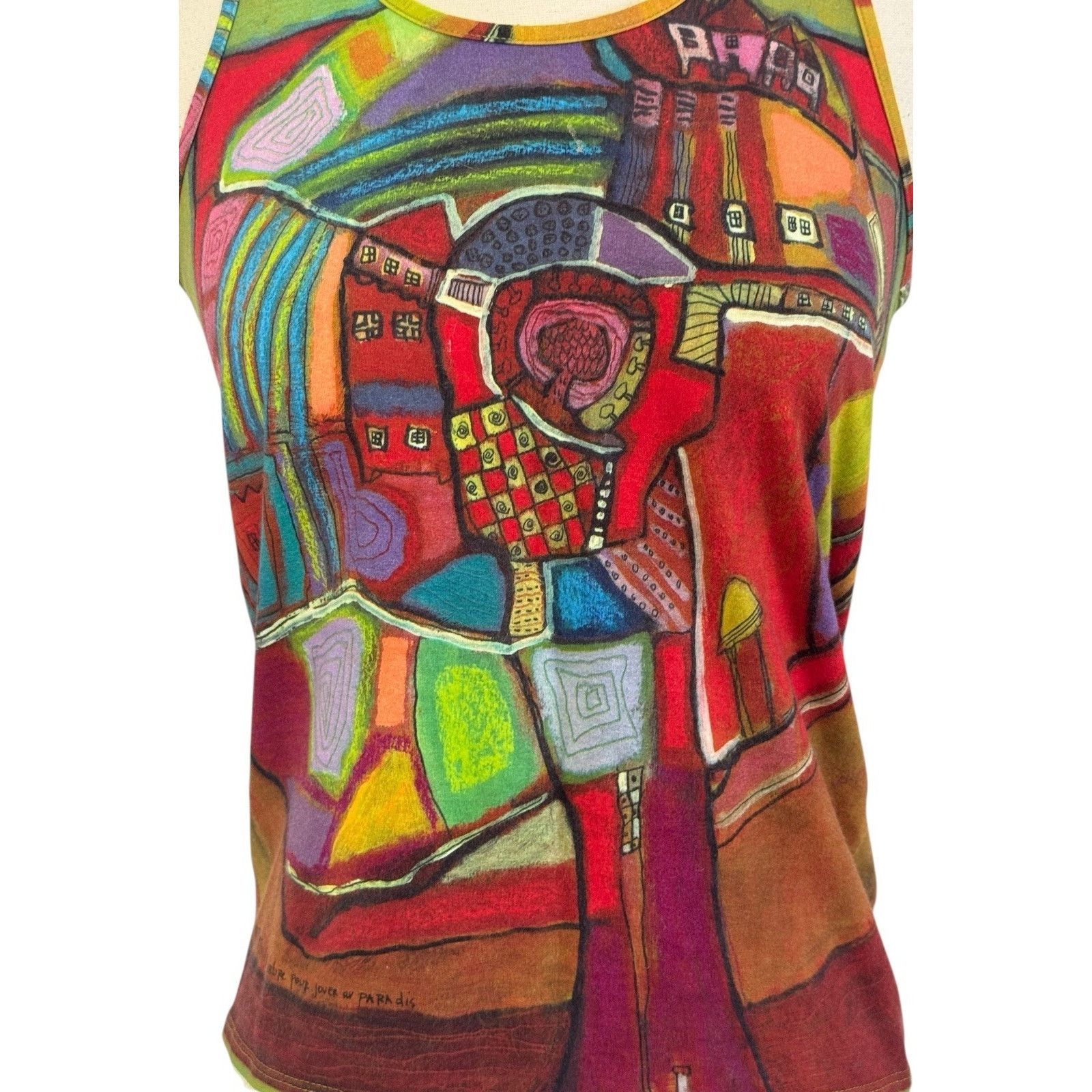 Other AVENTURES DES TOILES Francis Berthault French Abstract Tank Size S / US 4 / IT 40 - 3 Thumbnail