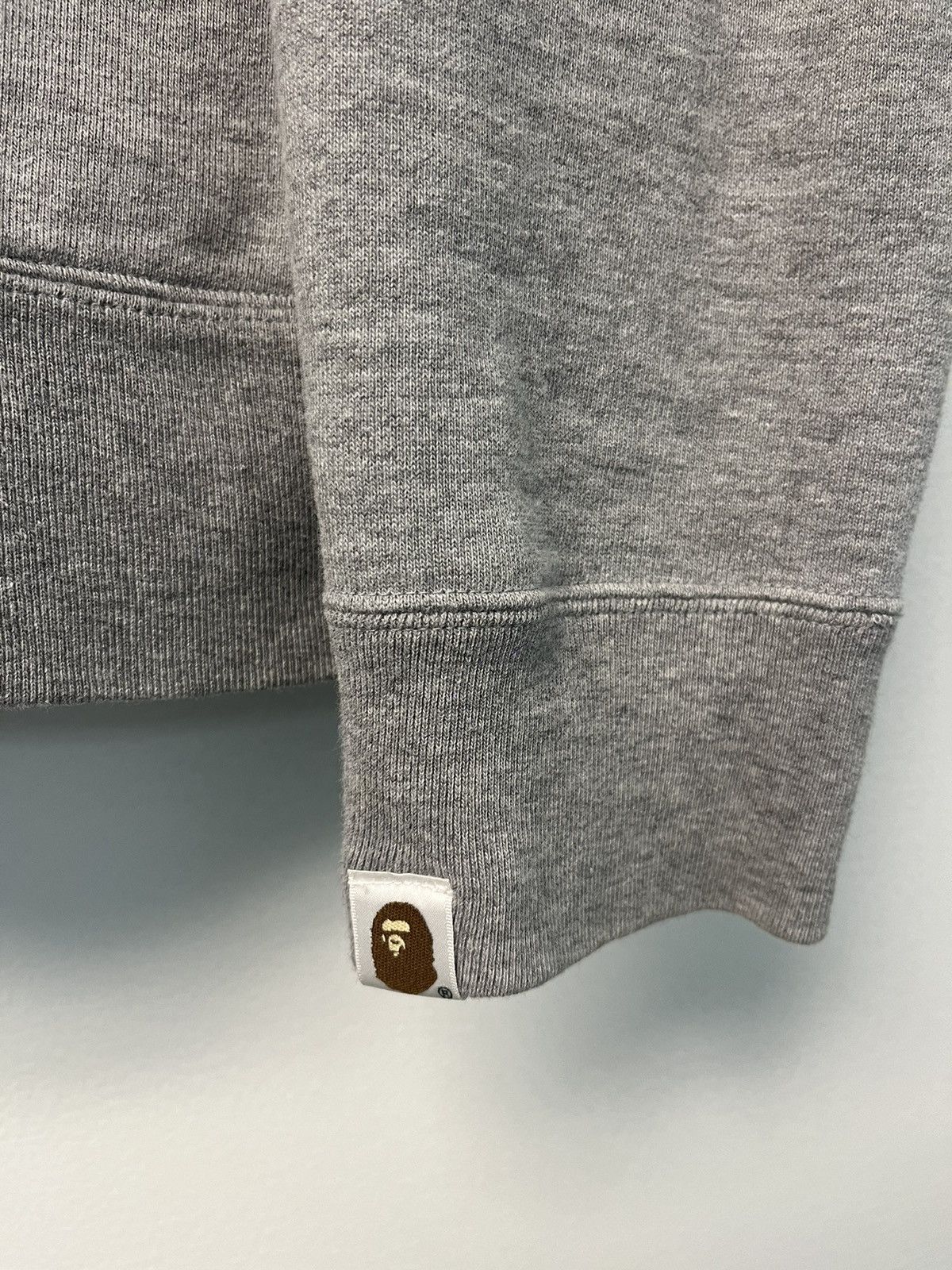 Bape Bape Ape Head Patch Gray Cardigan Size US L / EU 52-54 / 3 - 4 Thumbnail