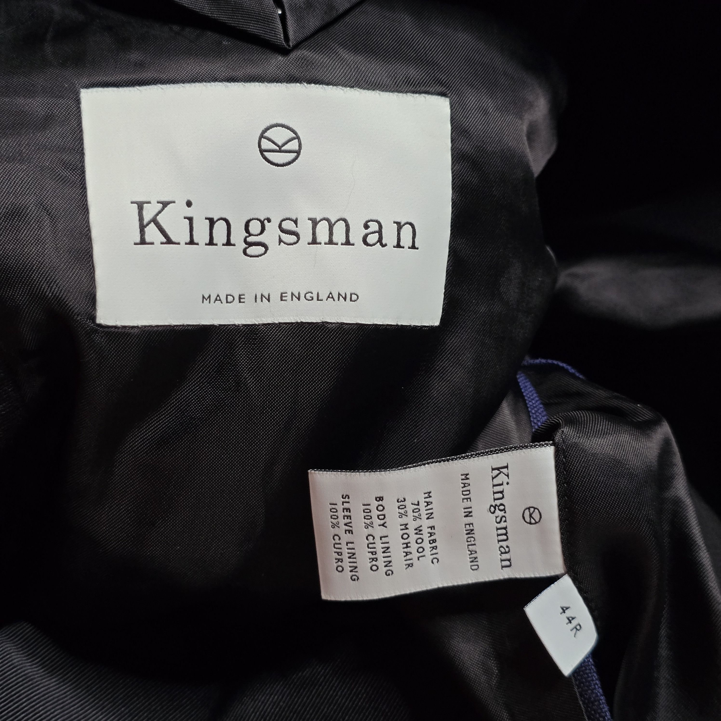 Kingsman Kingsman - Wool Mohair Tuxedo Jacket Size 44R - 5 Thumbnail