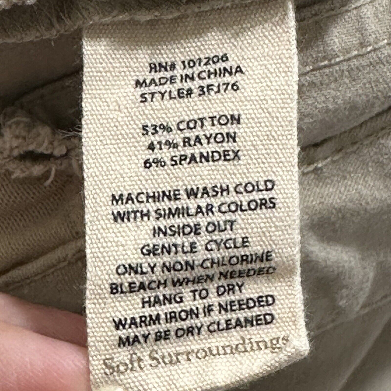 Other Soft Surroundings PM Beige Pull On Capri Pants Stretch Size 32" / US 10 / IT 46 - 12 Thumbnail