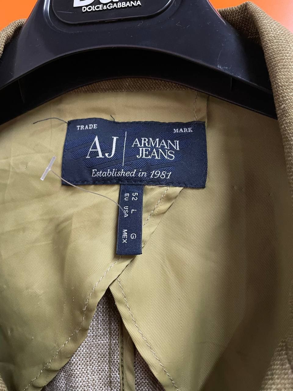 Armani Y2K Linen Vintage Armani Jeans Blazer Jacket Size US L / EU 52-54 / 3 - 12 Thumbnail