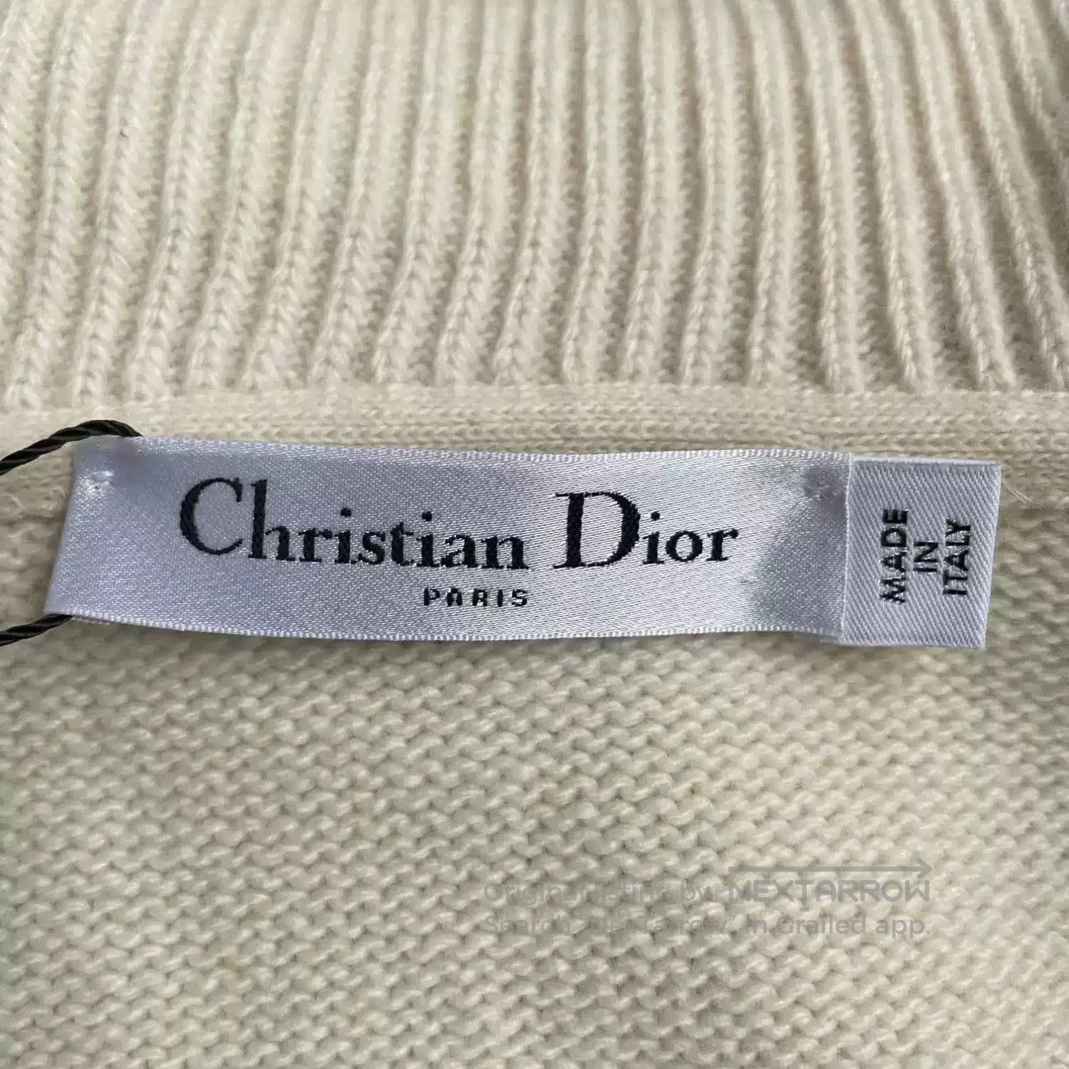 Dior beige striped knit pullover sweater. Size M / US 6-8 / IT 42-44 - 4 Thumbnail