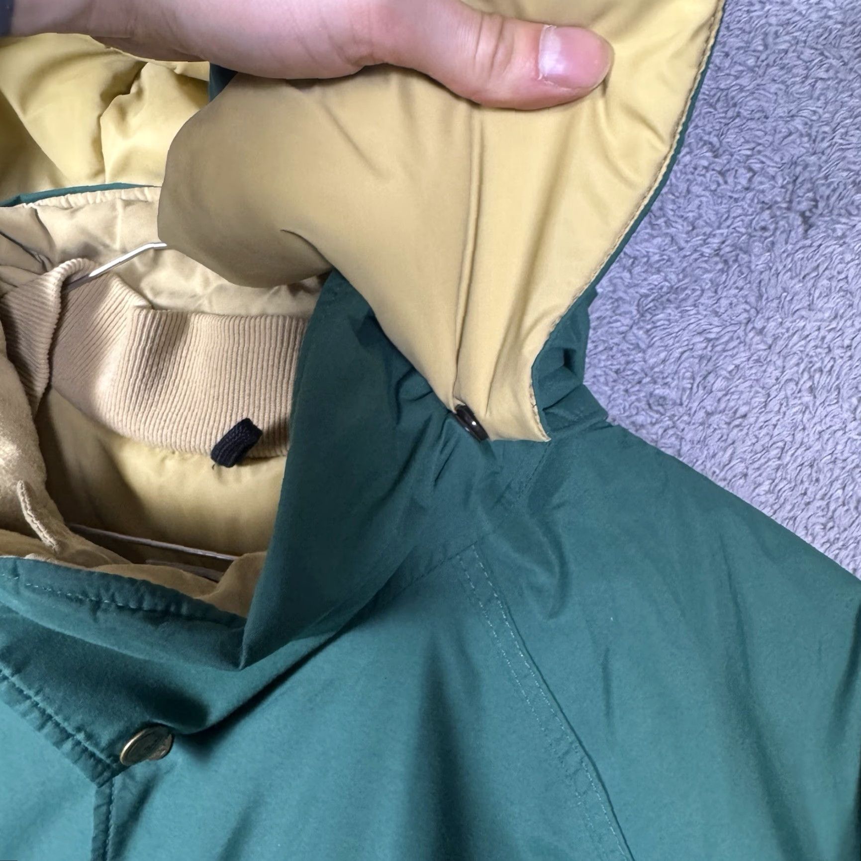 Vintage VINTAGE L.L. Bean Coat Mens LT Gore-Tex Thinsulate Parka 90s Green Water Resistant Navy? Size US L / EU 52-54 / 3 - 6 Thumbnail