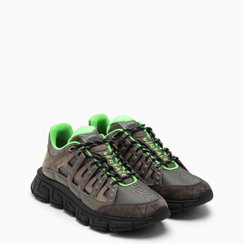 Versace Versace Trigreca Low Top Sneaker (Men) PEPPER/ TAUPE Size US 10 / EU 43 - 3 Thumbnail