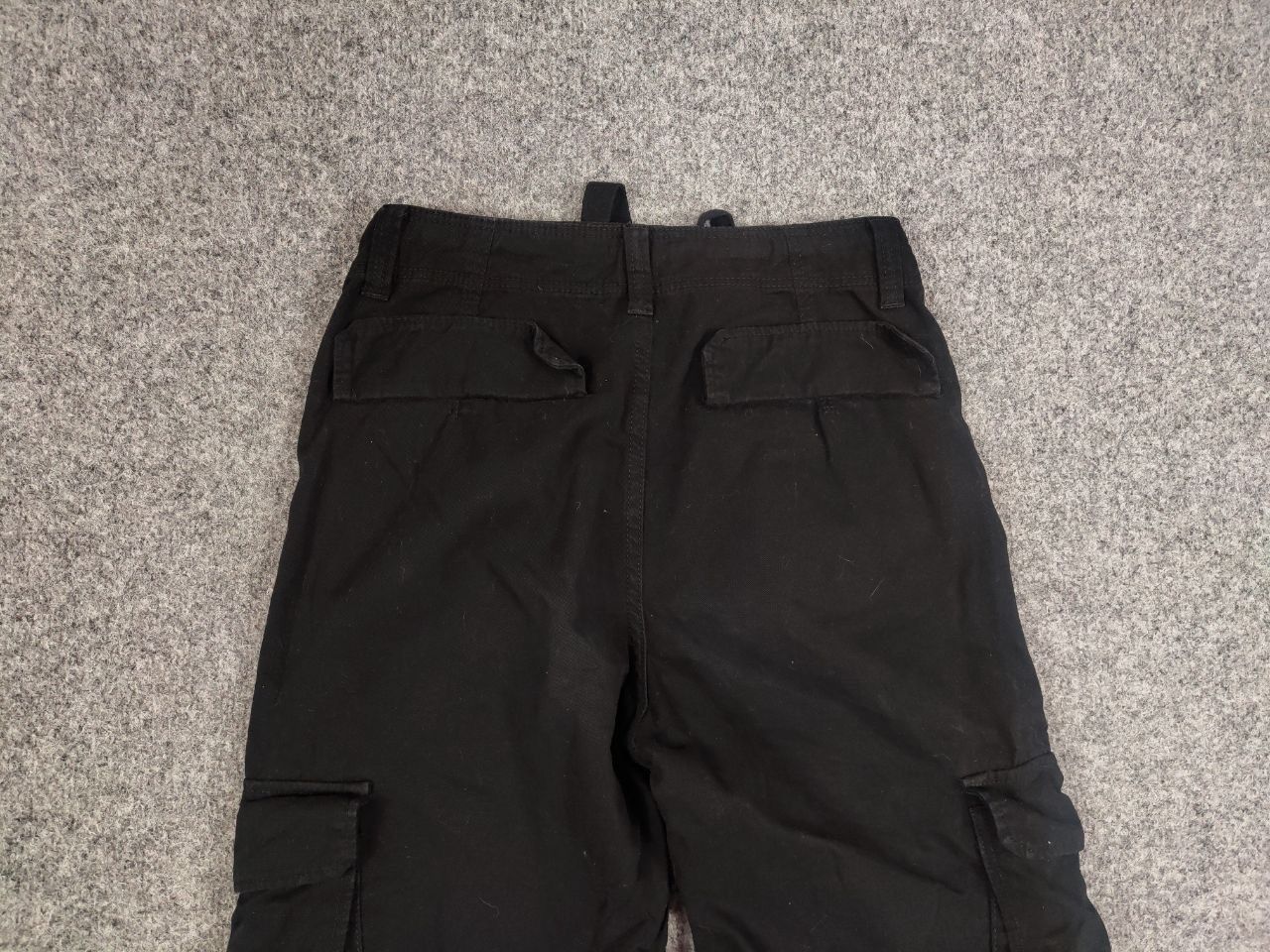 Japanese Brand Vintage Japanese Black Baggy Cargo Trouser Pants Y2K Style Size US 30 / EU 46 - 9 Thumbnail