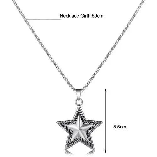 Other Punk Five Pointed Star Pendant Necklaces Size ONE SIZE - 4 Thumbnail