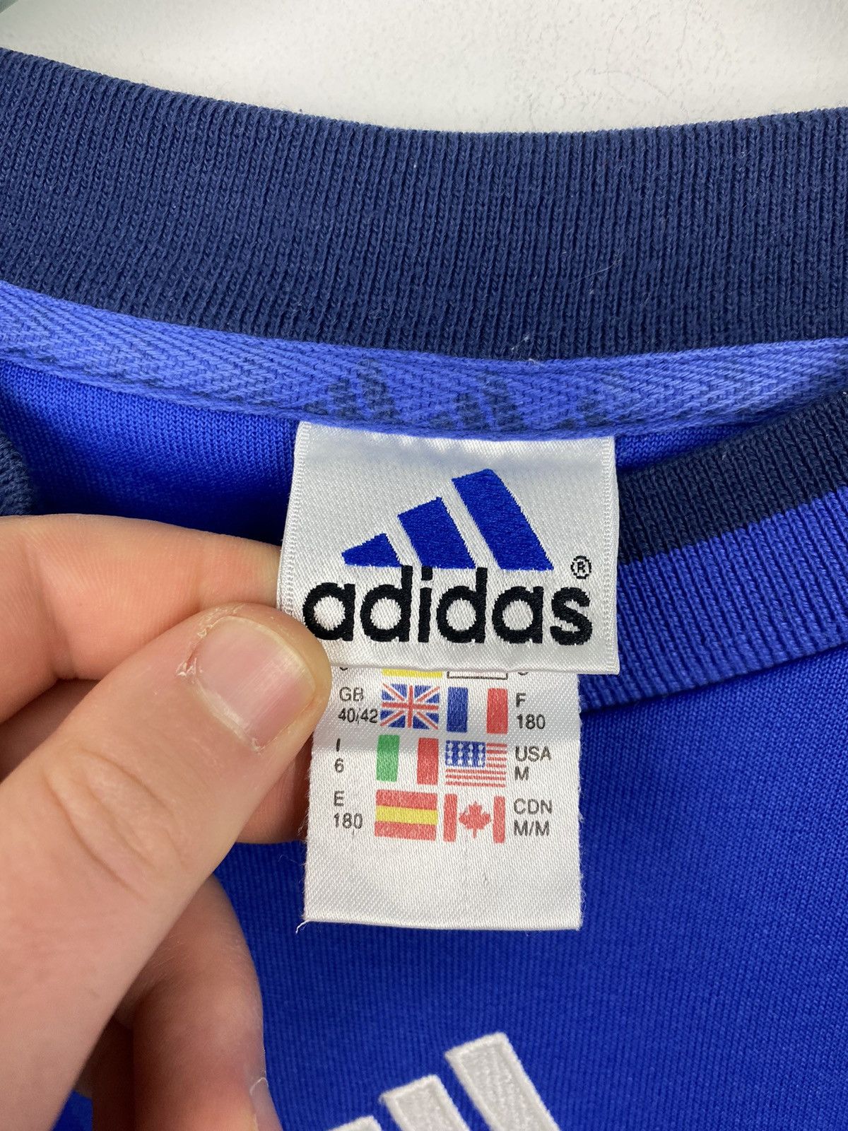 Adidas Vintage 00s Adidas Training Soccer Sweatshirt PSG Milan Size US M / EU 48-50 / 2 - 7 Thumbnail