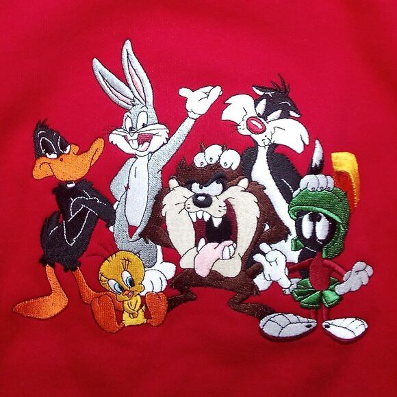 Vintage × Warner Bros DS Vintage Warner Bros. Looney Tunes Crewneck Sweatshirt Size US M / EU 48-50 / 2 - 1 Thumbnail