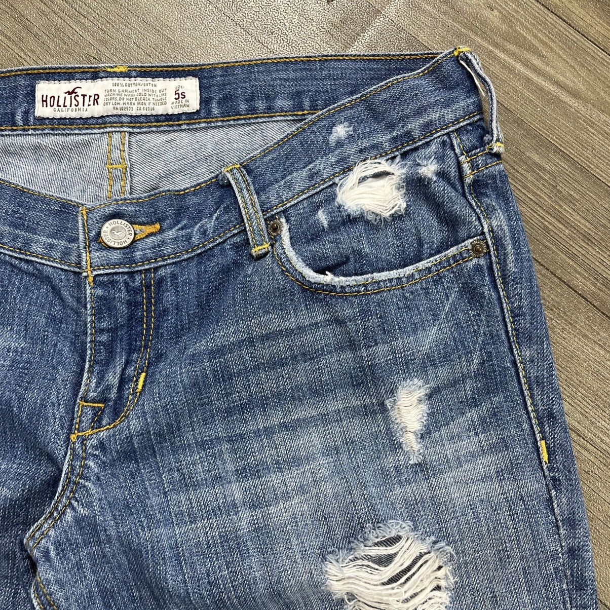 Le Grande Bleu (L.G.B.) Crazy🔥 Hollister Distressed Bootcut Flared Jeans Lgb Style Size US 30 / EU 46 - 12 Thumbnail