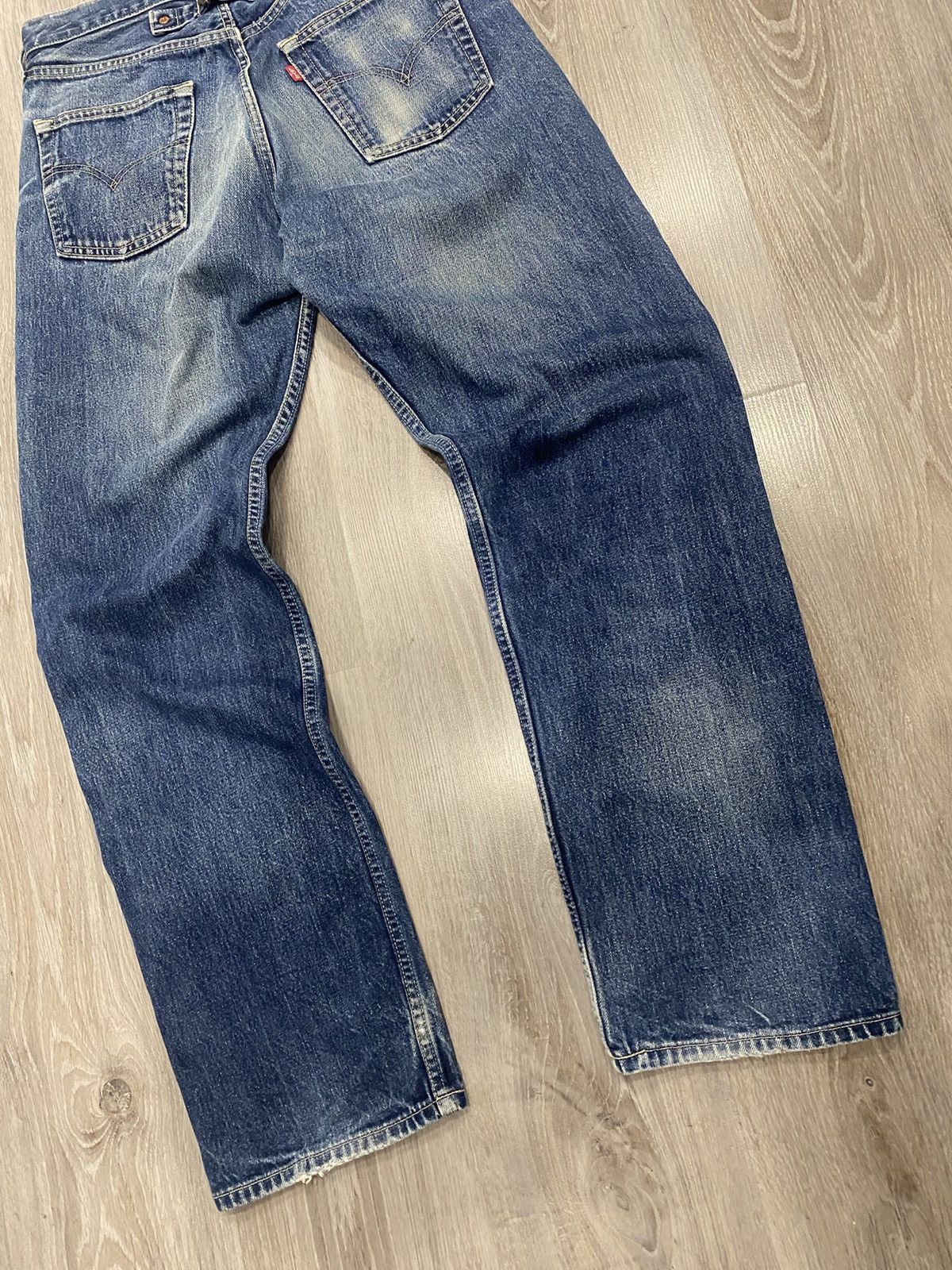Levi's Very Rare 90s Levi’s 561 04 Cinch Buckle Back Denim Jeans Size US 32 / EU 48 - 5 Thumbnail