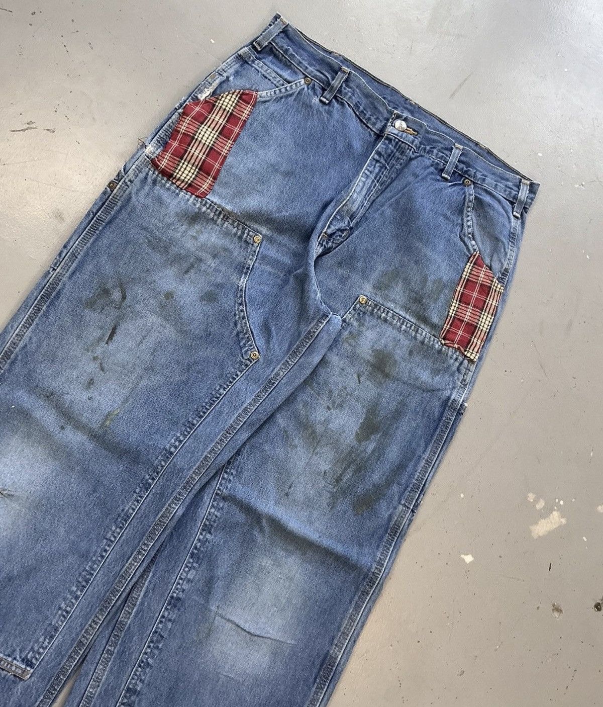 Carhartt Vintage super thrashed carhartt double knee denim Size US 34 / EU 50 - 5 Thumbnail