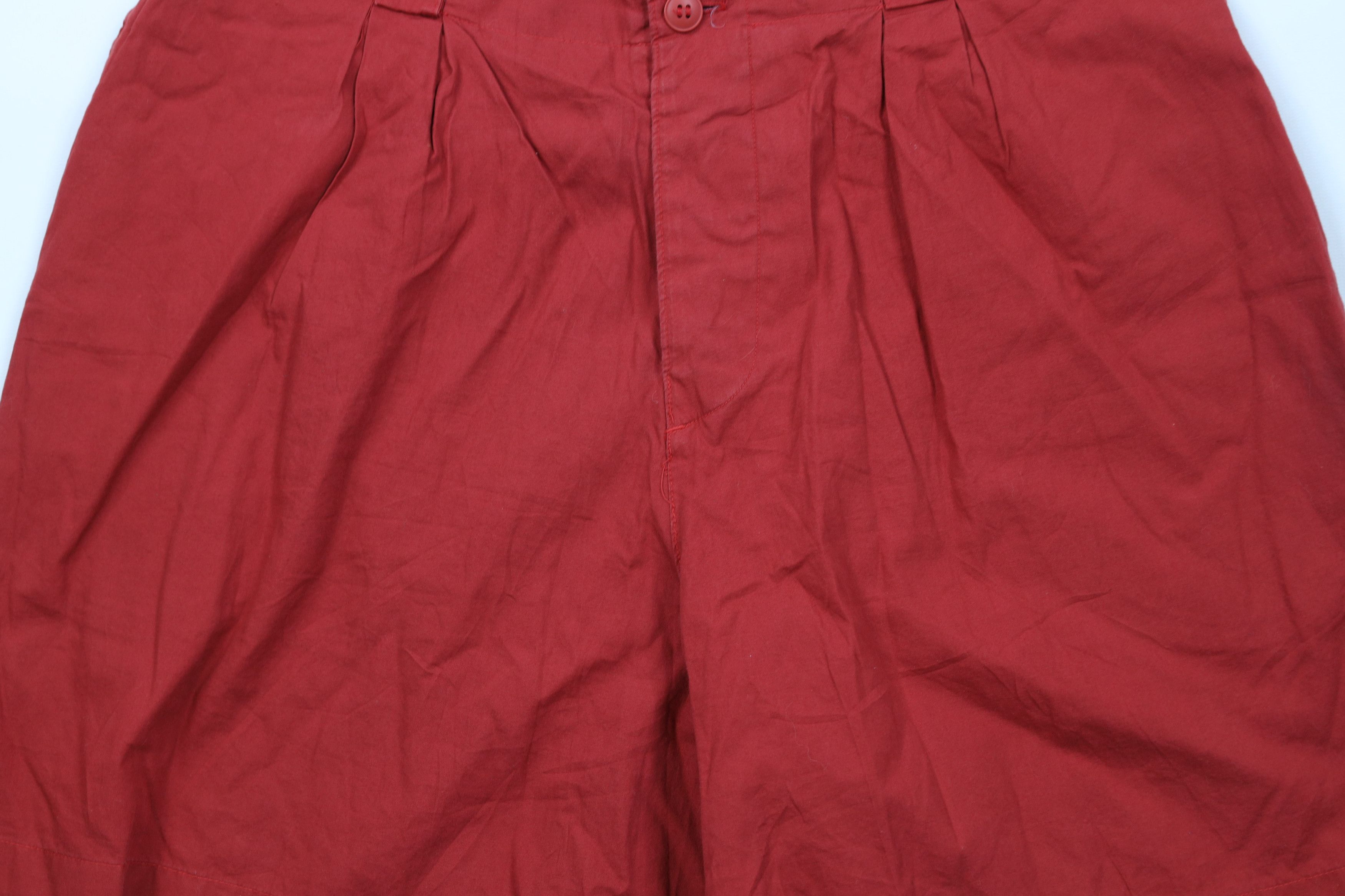 Calvin Klein Vintage 80s 90s Calvin Klein Fly Pleated Shorts Red Japan Size 28" / US 6 / IT 42 - 3 Thumbnail