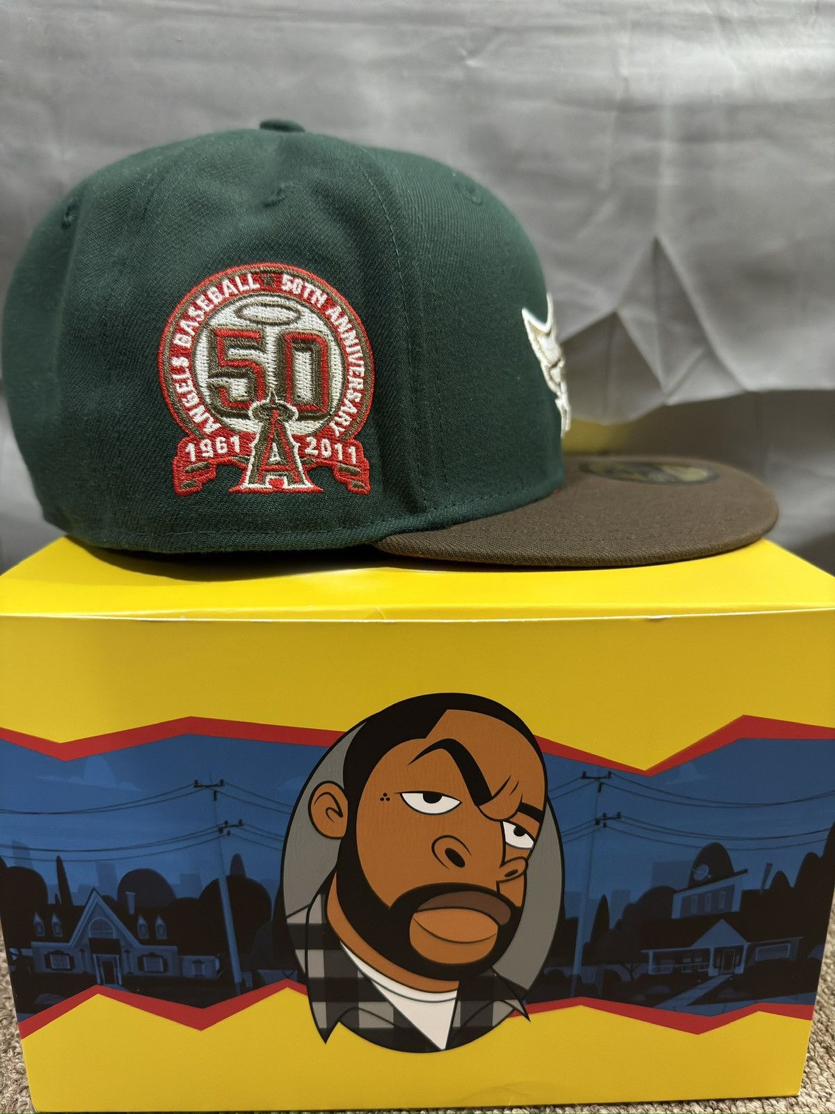 Hat Club × New Era Hard to find Angels fitted size 7 1/8 Size ONE SIZE - 2 Thumbnail