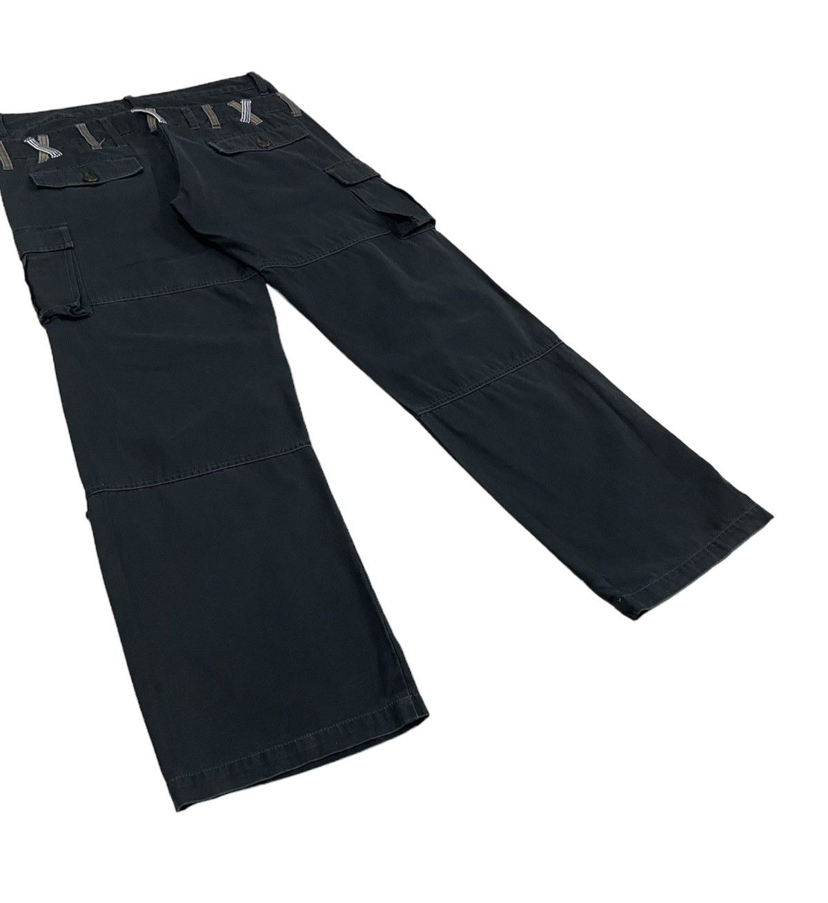 Japanese Brand Thriller Street Japan Cargo Double Waist RollUp Pants Size US 34 / EU 50 - 5 Thumbnail