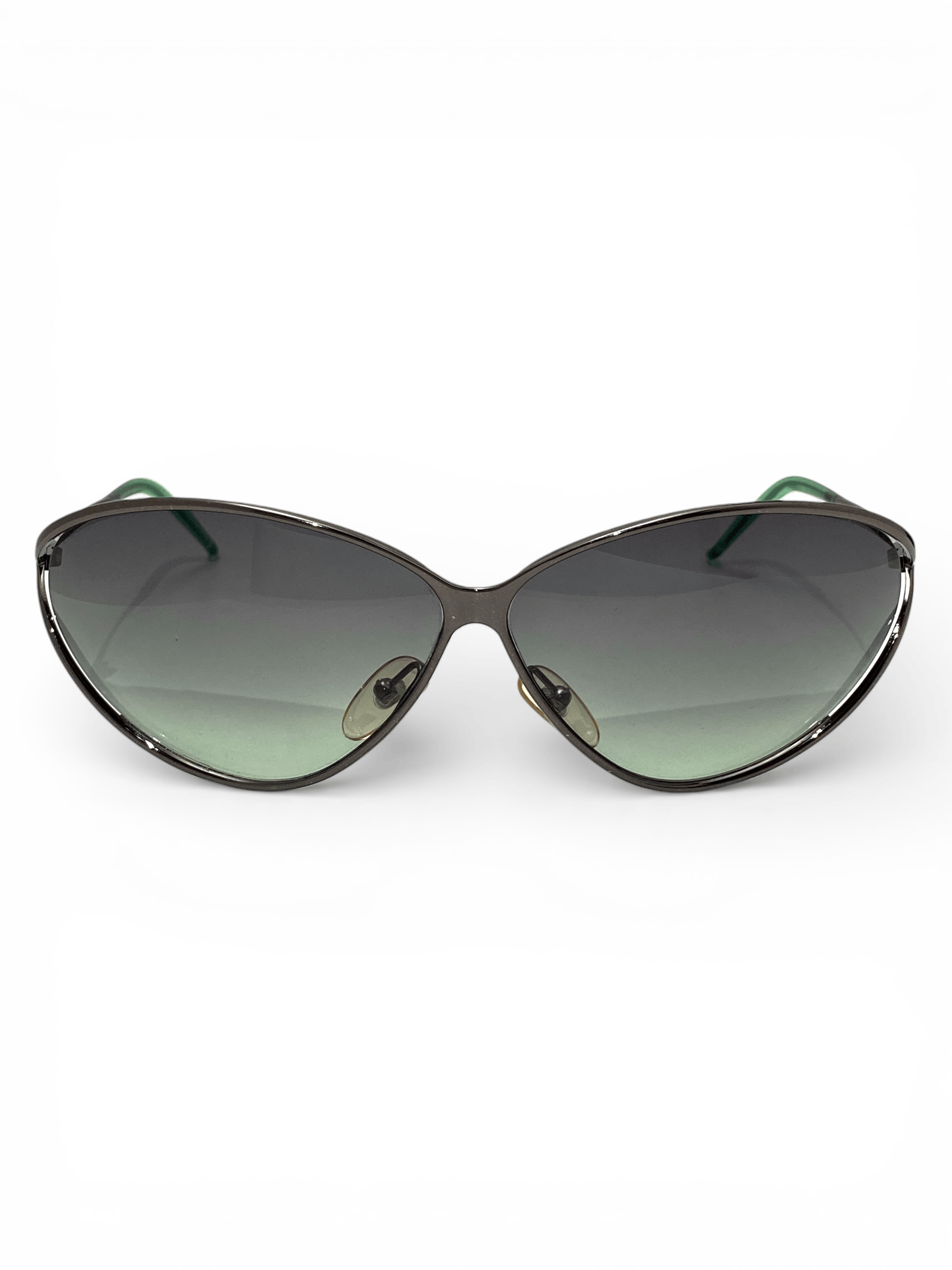 Dior Dior Logo Silver Rimless Cat Eye New American Sunglasses Y2K Size ONE SIZE - 4 Thumbnail