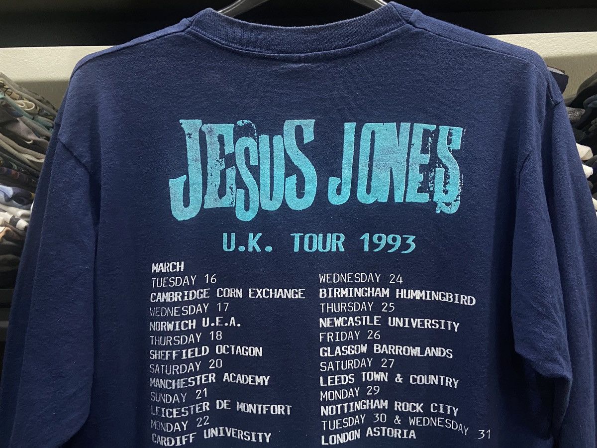 Band Tees × Vintage 🔥Vintage 1993s JESUS JONES PERVERSE Band Tour T-Shirt Size US L / EU 52-54 / 3 - 7 Thumbnail