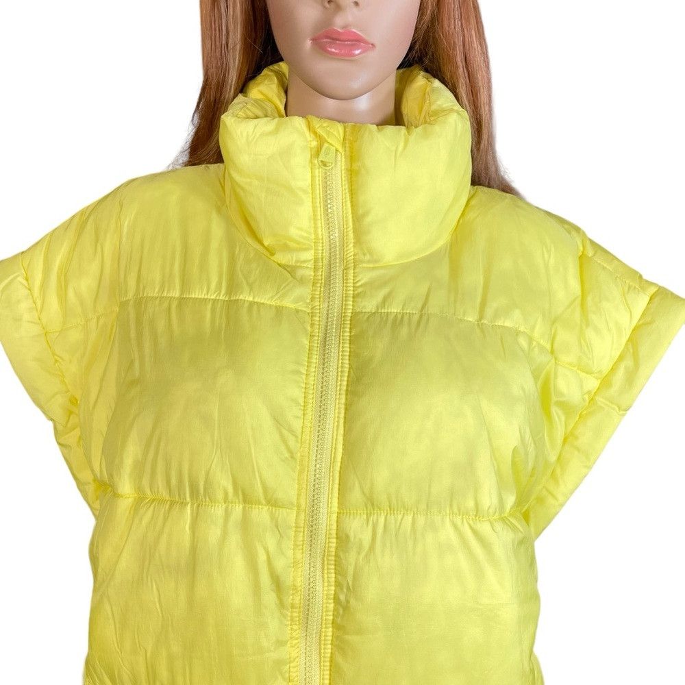 Free People NWT New $148 Free People In A Bubble Yellow Puffer Vest Siz Size M / US 6-8 / IT 42-44 - 3 Thumbnail