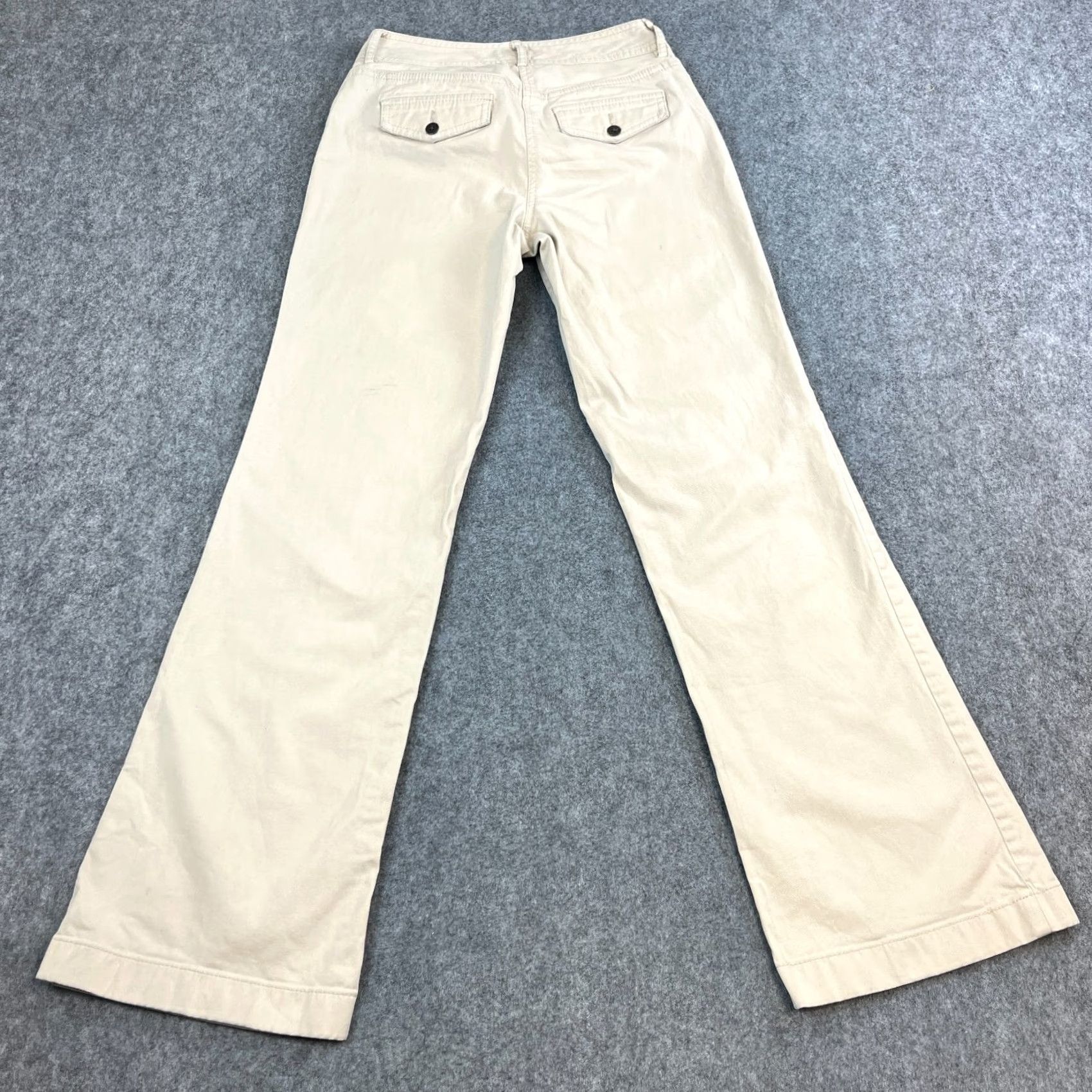 Tommy Hilfiger Tommy Hilfiger Womens Trousers Bootcut 28 30 UK 8 Cream Low Rise Chino Pants Cargo/Workwear Suitable Mens Womens Size 30" / US 8 / IT 44 - 2 Thumbnail