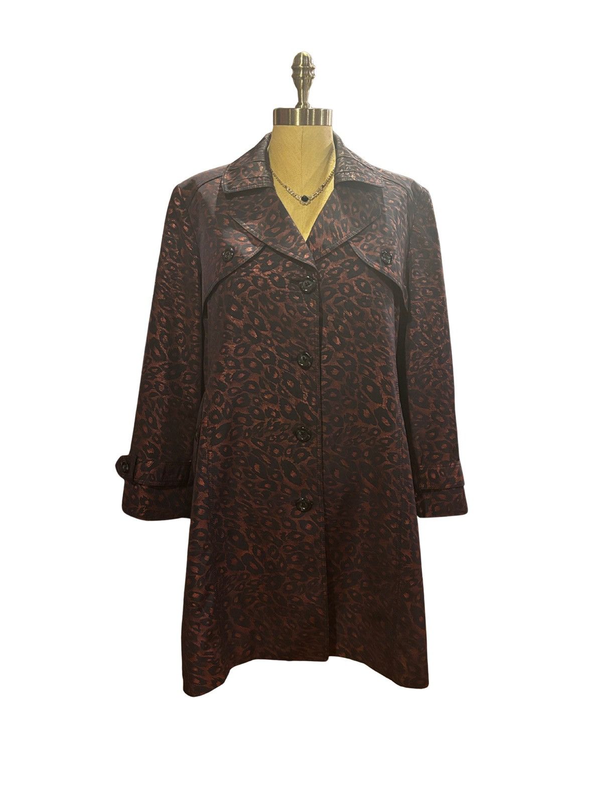 Other Women’s purple trench Coat.wc1011 Size XL / US 12-14 / IT 48-50 - 1 Thumbnail