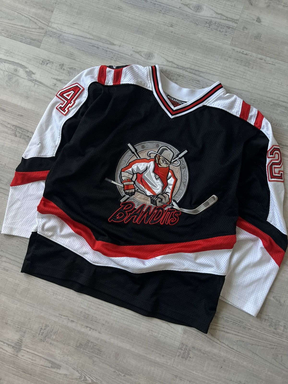 NHL Vintage NHL New Jersey Bandits Hockey Jersey Size US M / EU 48-50 / 2 - 2 Thumbnail