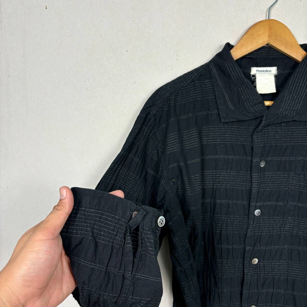 Issey Miyake Issey Miyake Plantation Crinkle Stripe Shirt Japan Size M Size US M / EU 48-50 / 2 - 4 Thumbnail