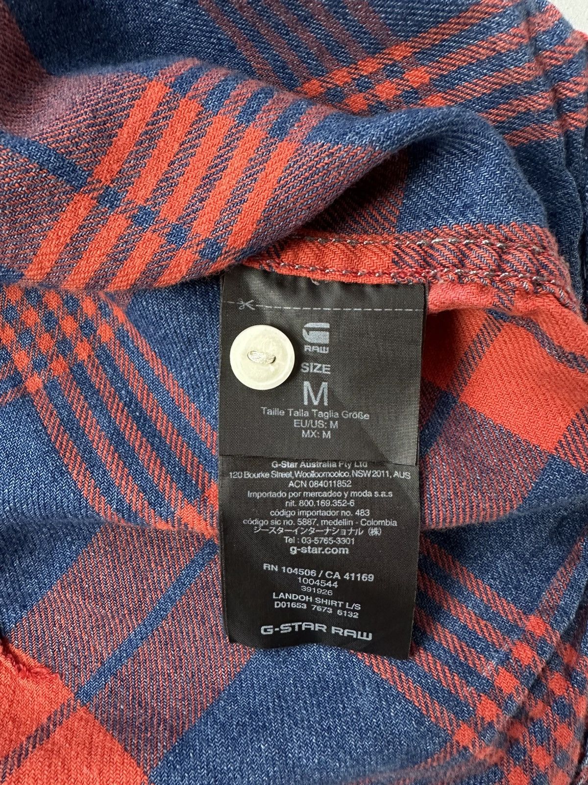G-Star G-star Raw Landoh Flannel Shirt Long Sleeve Button Up Size US M / EU 48-50 / 2 - 8 Thumbnail