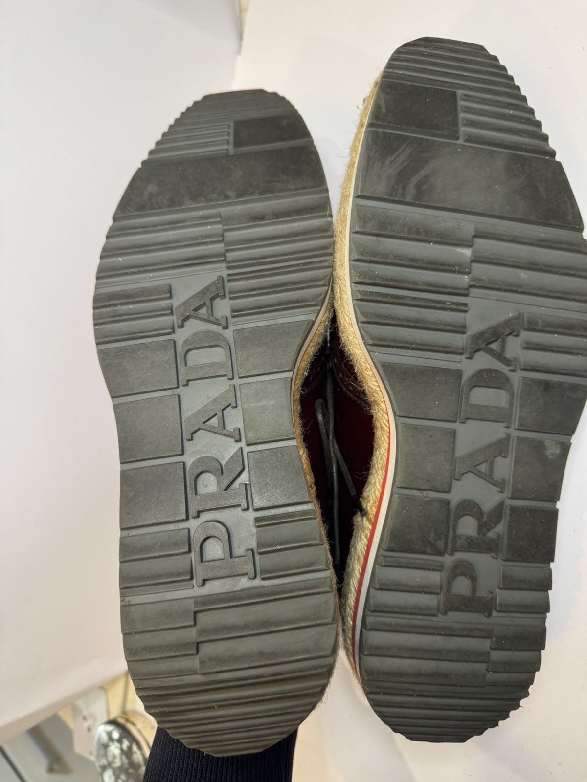 Prada PRADA Espadrille Wingtip Brogues - Like New (Mod. 2EG015) Size US 8.5 / EU 41-42 - 6 Thumbnail