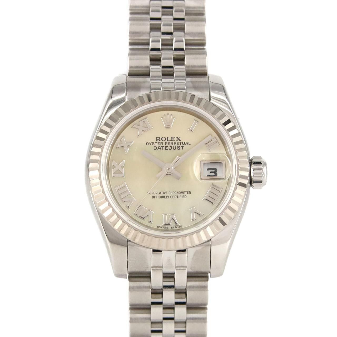 Rolex Rolex Rolex Datejust Steel White Gold Metal Automatic 179174NR DUTY FREE for USA Size ONE SIZE - 1 Thumbnail