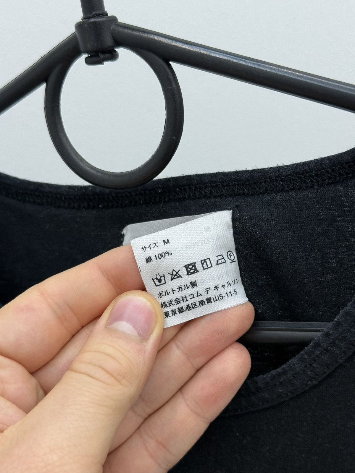 Comme des Garcons SHIRT Comme des Garcons SHIRT Black Cotton Tee T-shirt Size US M / EU 48-50 / 2 - 5 Thumbnail
